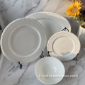 Set da cucina in porcellana in ceramica ossea per piastre di ristorazione